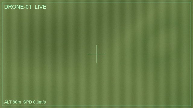示范植保无人机 实时航拍画面